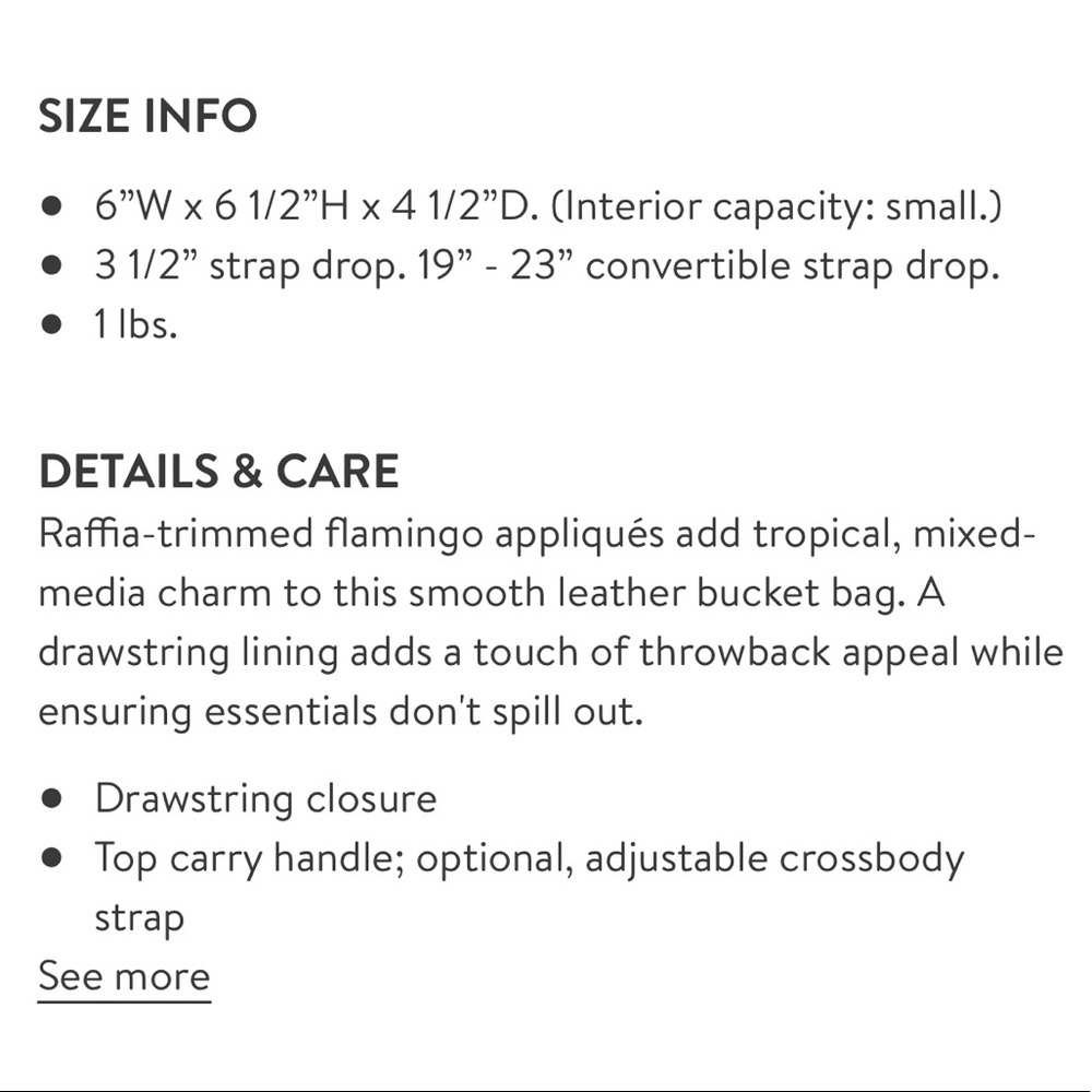 Kate Spade Flamingo bucket bag - Picture 8 of 8